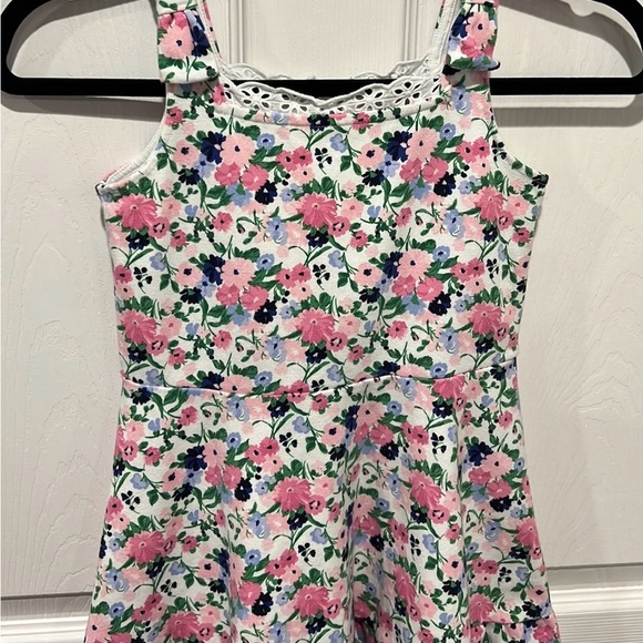 Janie & Jack girls floral tank bow sleeve dress size 8 NWOT - Picture 3 of 9